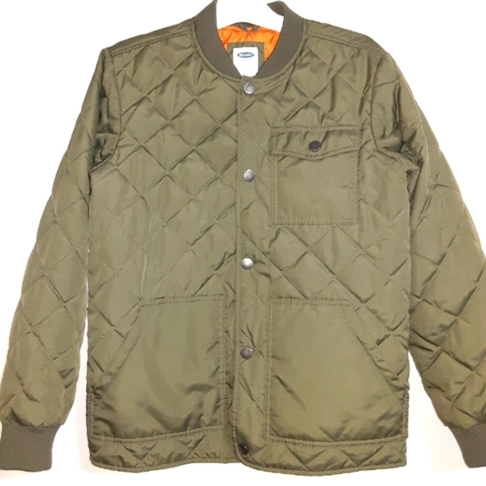 Old Navy Boys Quilted Bomber Jacket Sz.XL (14-16)/Camo green color for spring